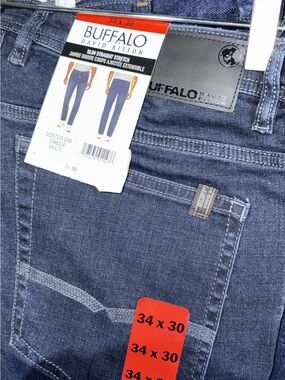 Buffalo David Bitton Men's Slim Straight Jeans - Blue